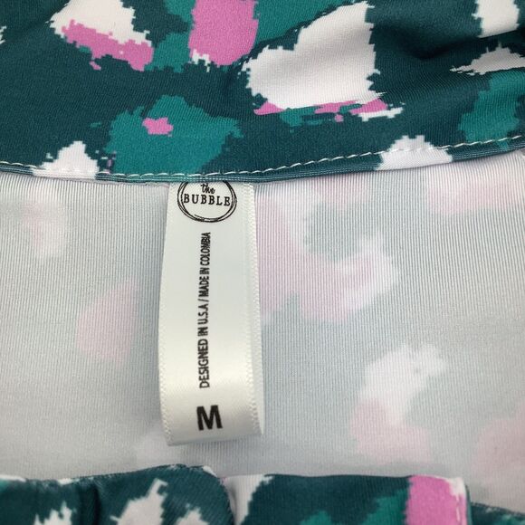 The Bubble Womens Hamilton Long Sleeve 1/2 Zip Top Green Size Medium‎ NWT - Picture 8 of 9